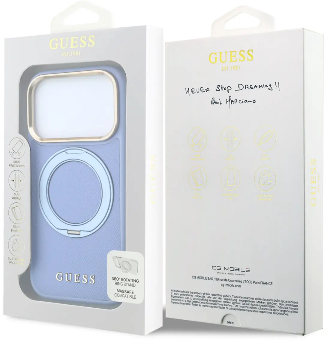 Guess Hoesje iPhone 18 Pro Max en 17 Pro Max - Lichtblauw - afbeelding 5 van 6