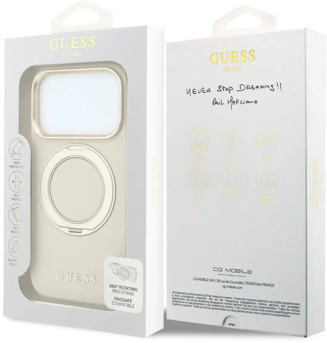 Guess iPhone 18 Pro MagSafe Hoesje - Beige - afbeelding 6 van 6