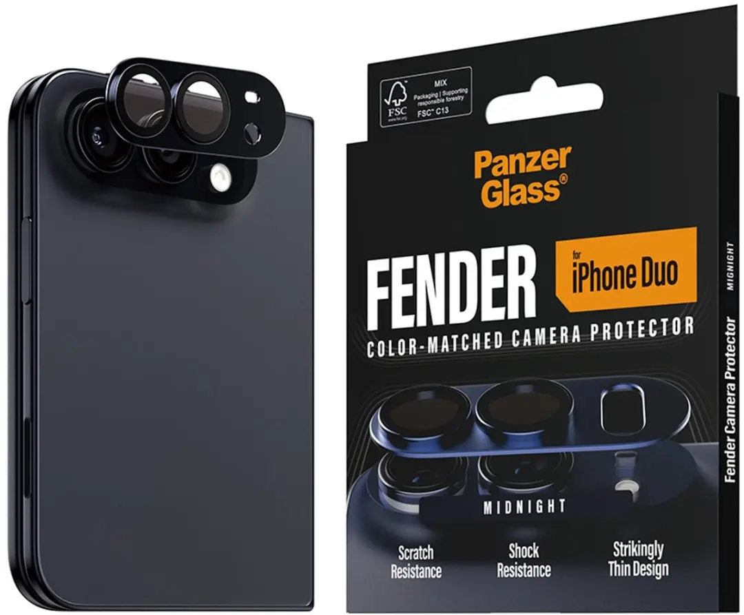 PanzerGlass PG03989 Camerabeschermer iPhone Duo - Middernachtzwart - afbeelding 6 van 6