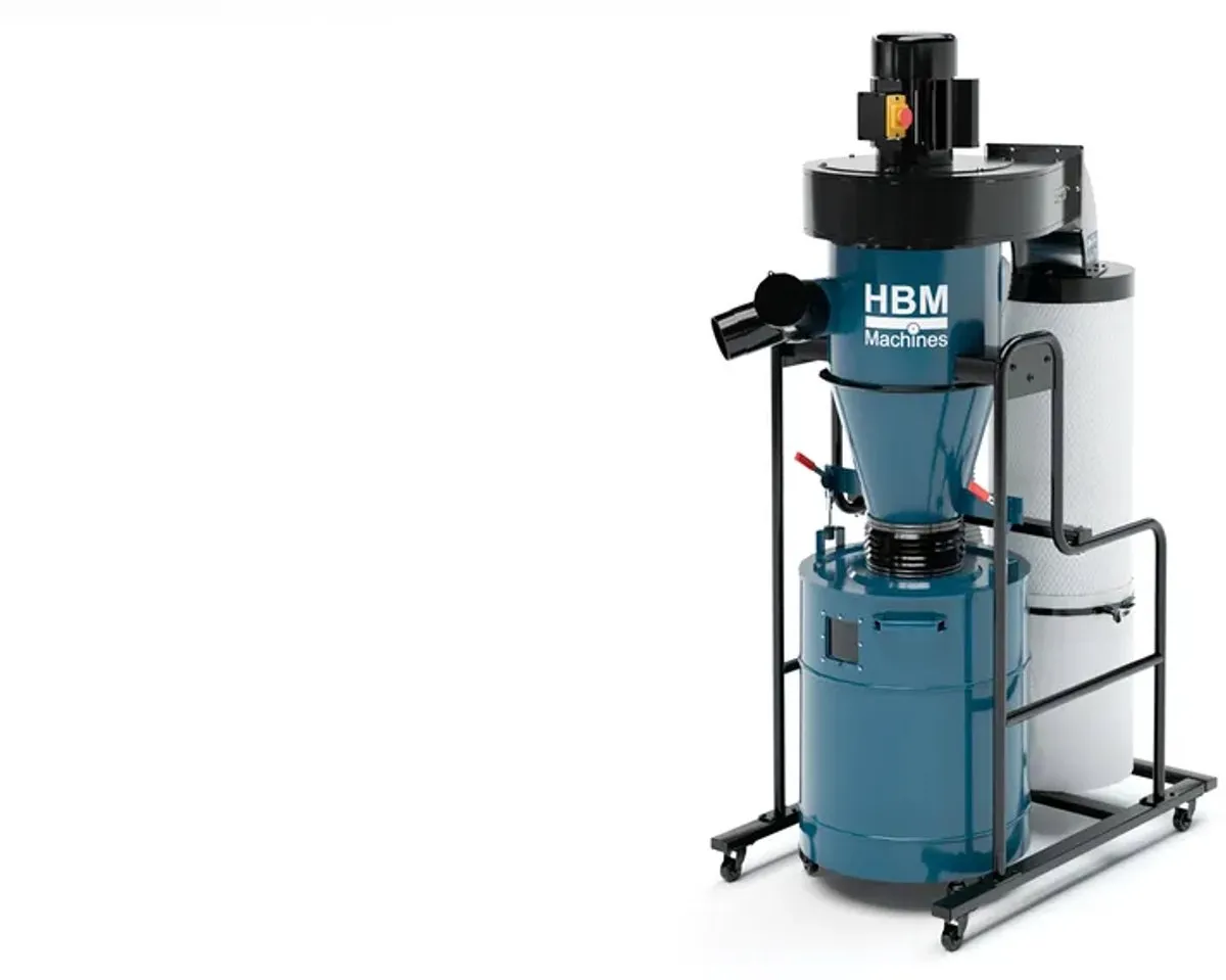 HBM Mobiele Stofafzuiginstallatie 2200 Watt (400 Volt)