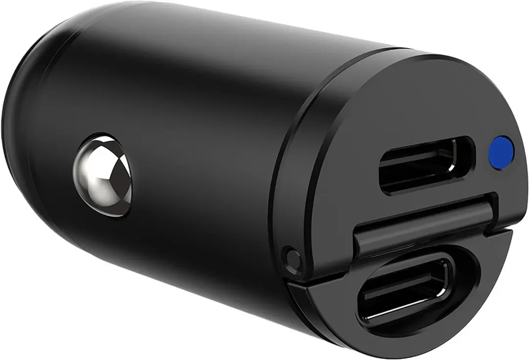 Celly Mini Autolader CCMINI2USBCBK 2x USB-C 30W - Zwart - afbeelding 3 van 5