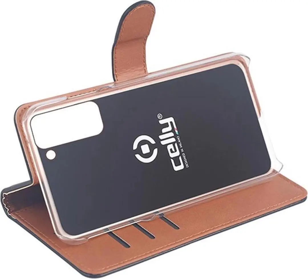 Celly Wally Smartphonehoes - Samsung Galaxy S21+ - Zwart - afbeelding 2 van 5