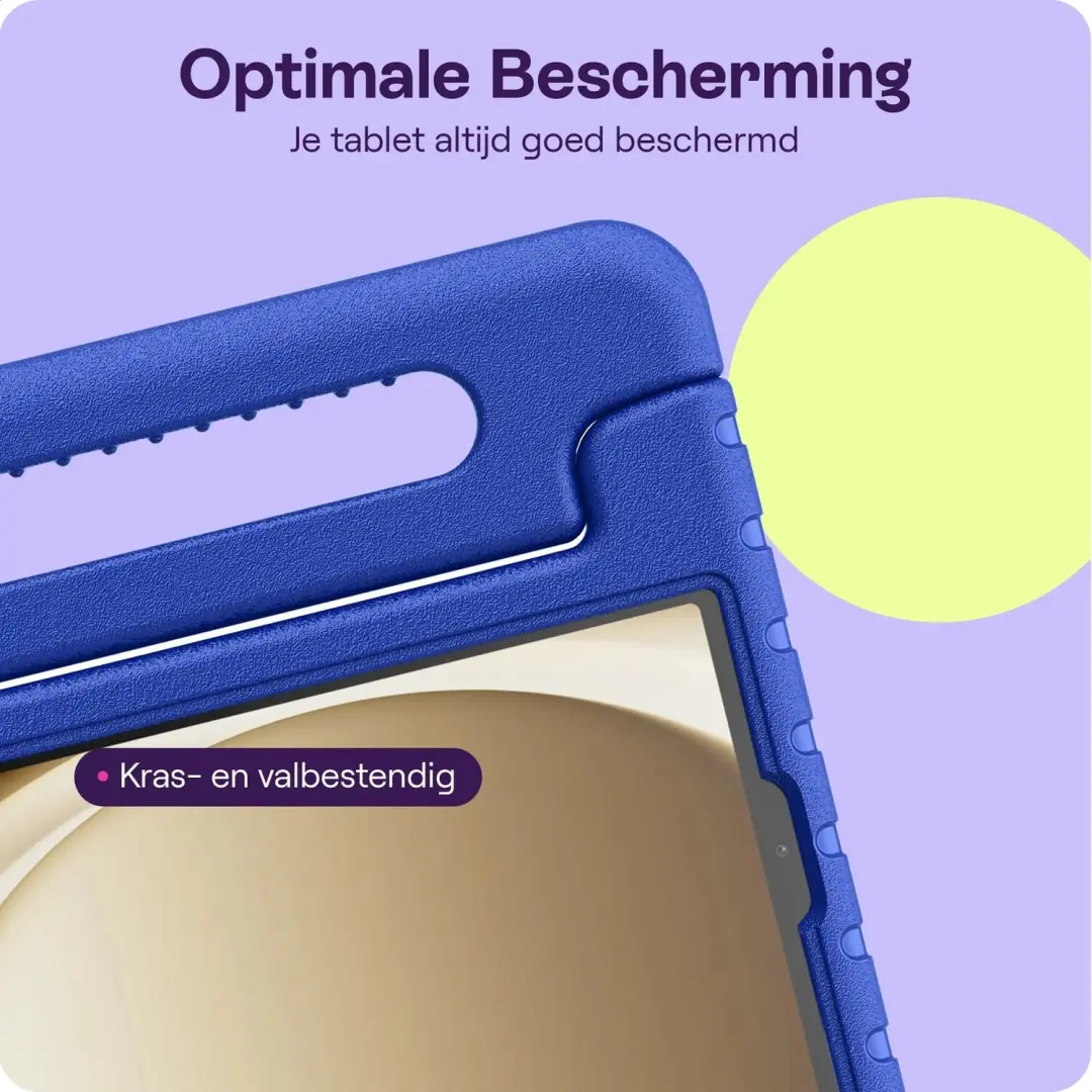 HappyCase Kinder Tablethoes Samsung Tab A11/A9 Plus - Donker Blauw - afbeelding 5 van 6