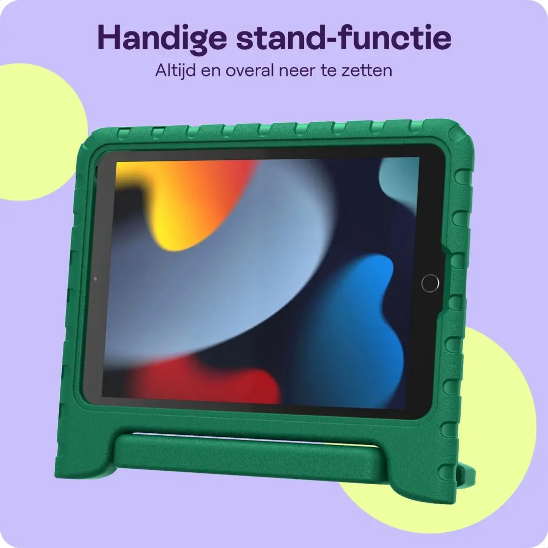 HappyCase iPad 10.2/10.9 Kinderhoes - Donker Groen - afbeelding 4 van 6