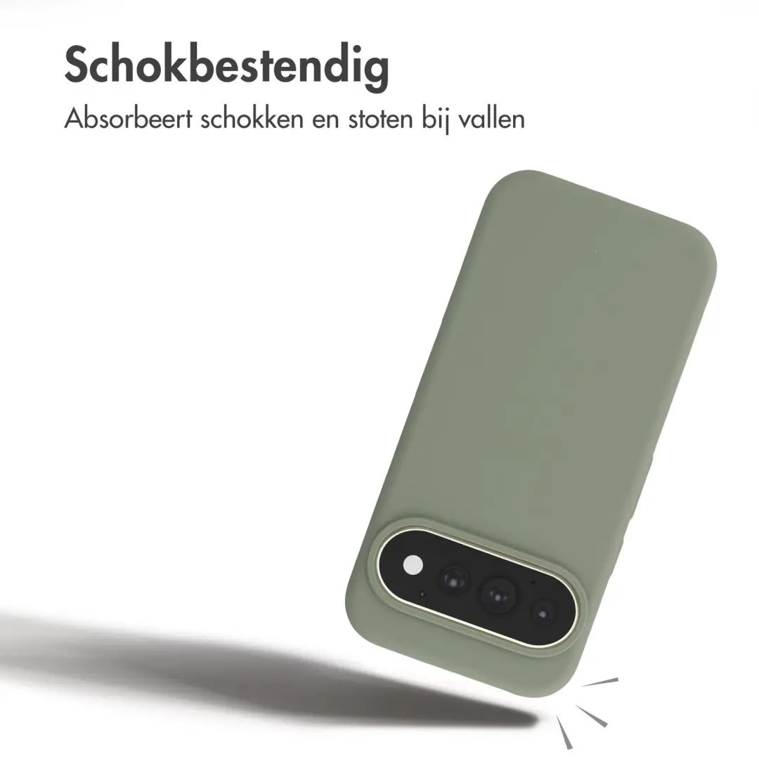 Accezz Liquid Silicone Backcover MagSafe - Google Pixel 10/11 - Cooper Green - afbeelding 6 van 6