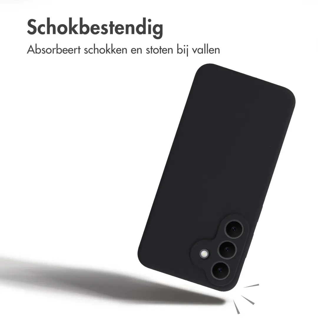 Accezz Liquid Silicone Backcover SH00099703 - Zwart - afbeelding 6 van 6