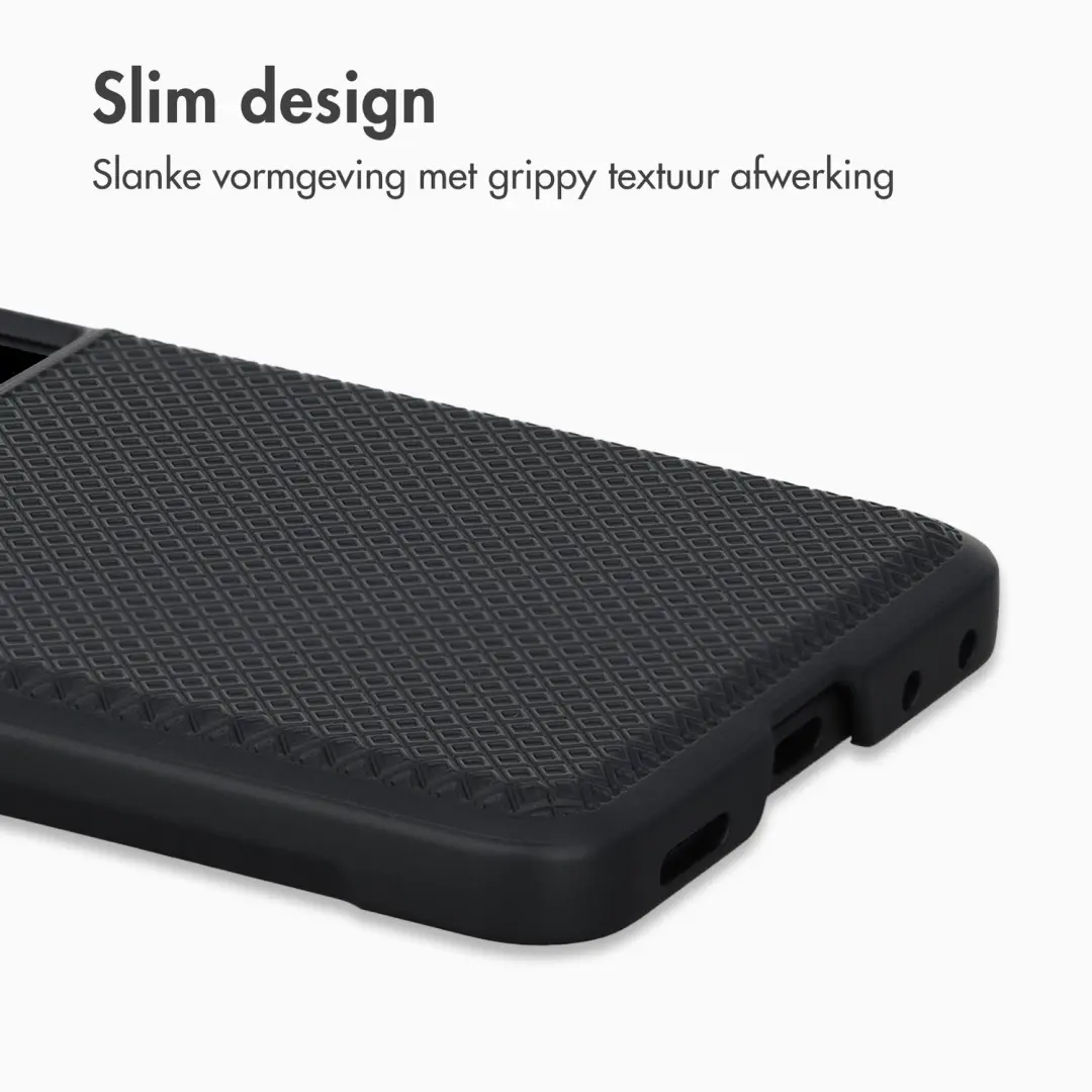 Accezz Grid Backcover Zwart voor Samsung Galaxy Z Flip8 - afbeelding 2 van 6