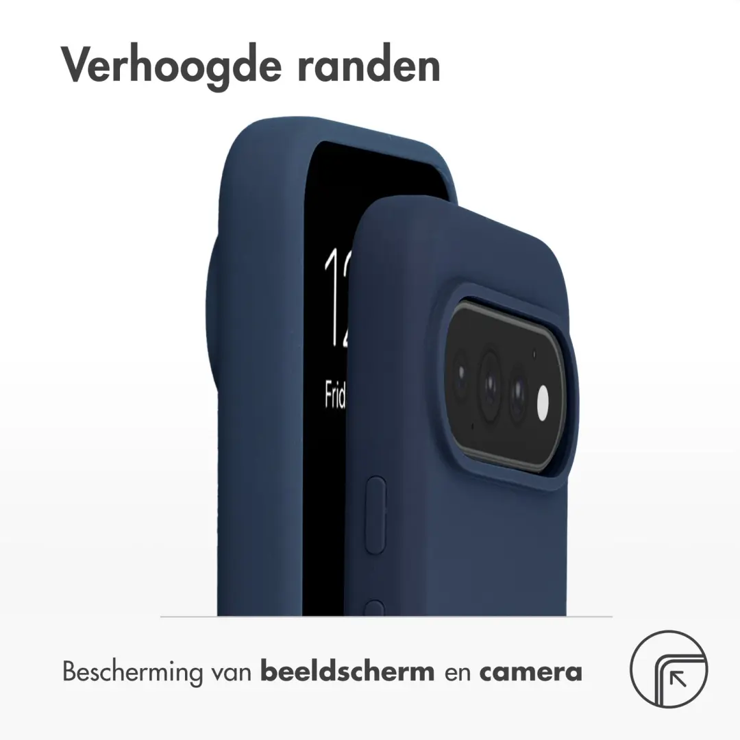 Accezz Liquid Silicone Backcover Donkerblauw - MagSafe Pixel 10/11 - afbeelding 5 van 6