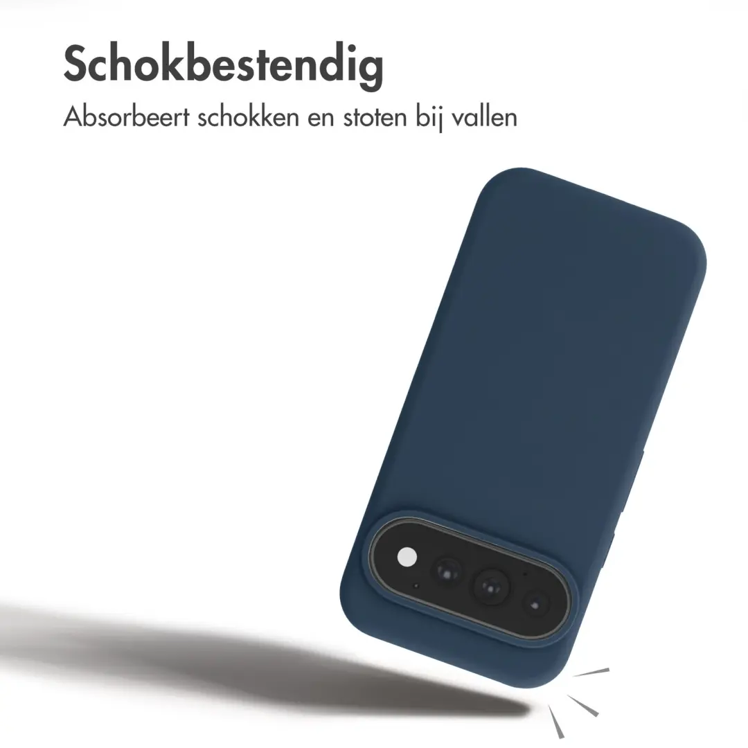 Accezz Liquid Silicone Backcover Donkerblauw - MagSafe Pixel 10/11 - afbeelding 6 van 6