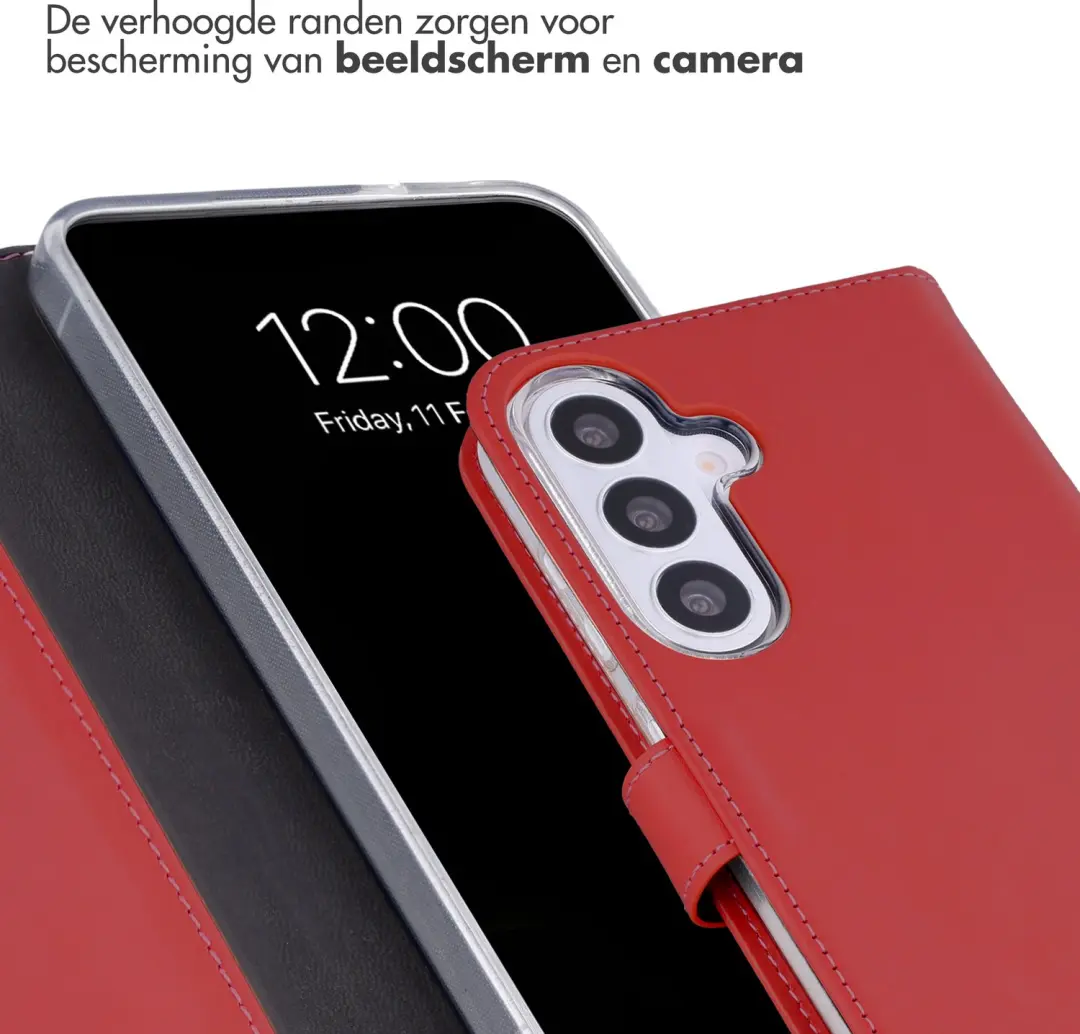 Selencia Bookcase Hoesje S26 FE - Rood - afbeelding 4 van 6