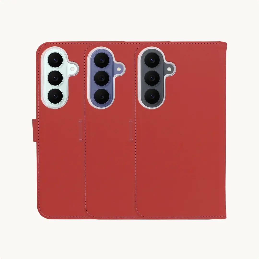 Selencia Bookcase Hoesje S26 FE - Rood - afbeelding 5 van 6