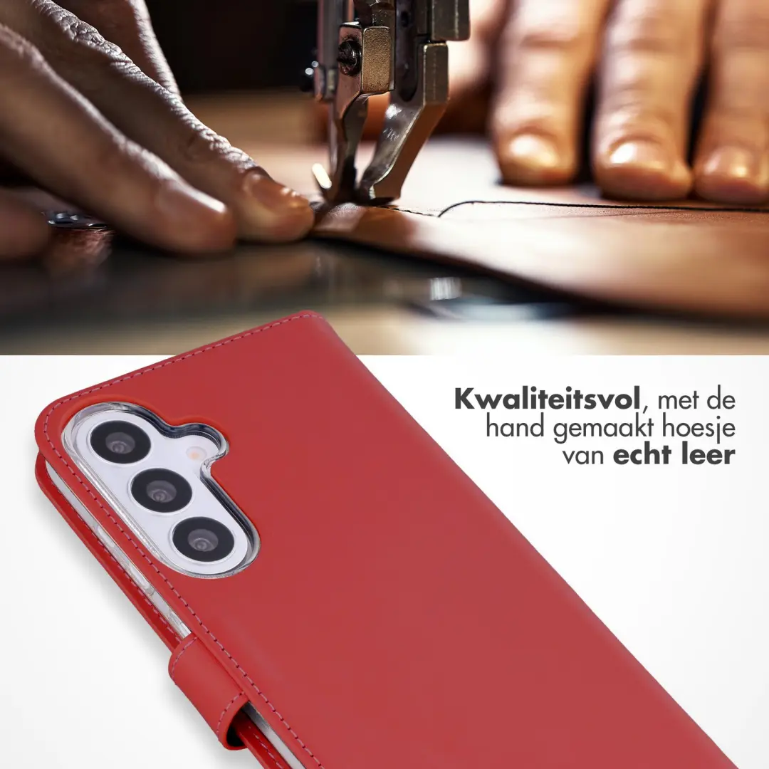 Selencia Bookcase Hoesje S26 FE - Rood - afbeelding 2 van 6