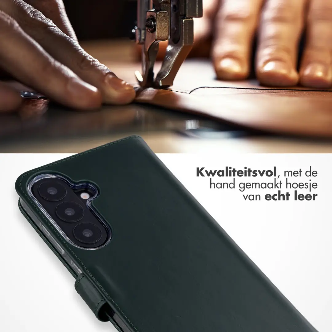Selencia Bookcase Hoesje Groen - Samsung Galaxy S26 FE - afbeelding 2 van 6