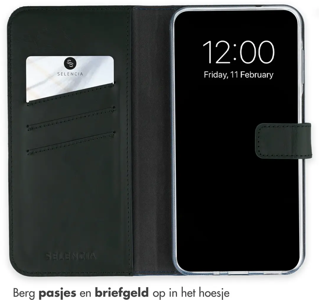 Selencia Bookcase Hoesje Groen - Samsung Galaxy S26 FE - afbeelding 3 van 6