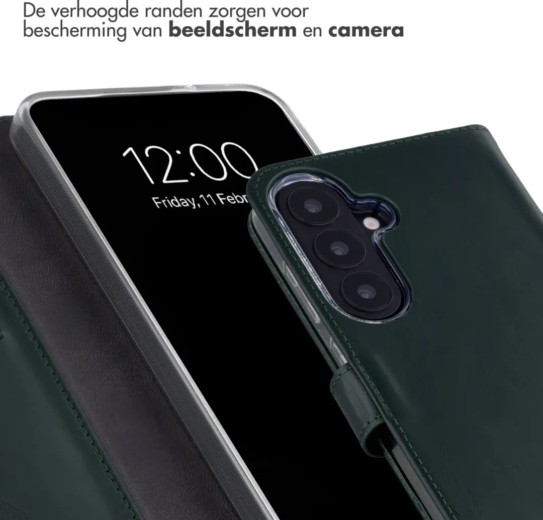 Selencia Bookcase Hoesje Groen - Samsung Galaxy S26 FE - afbeelding 4 van 6