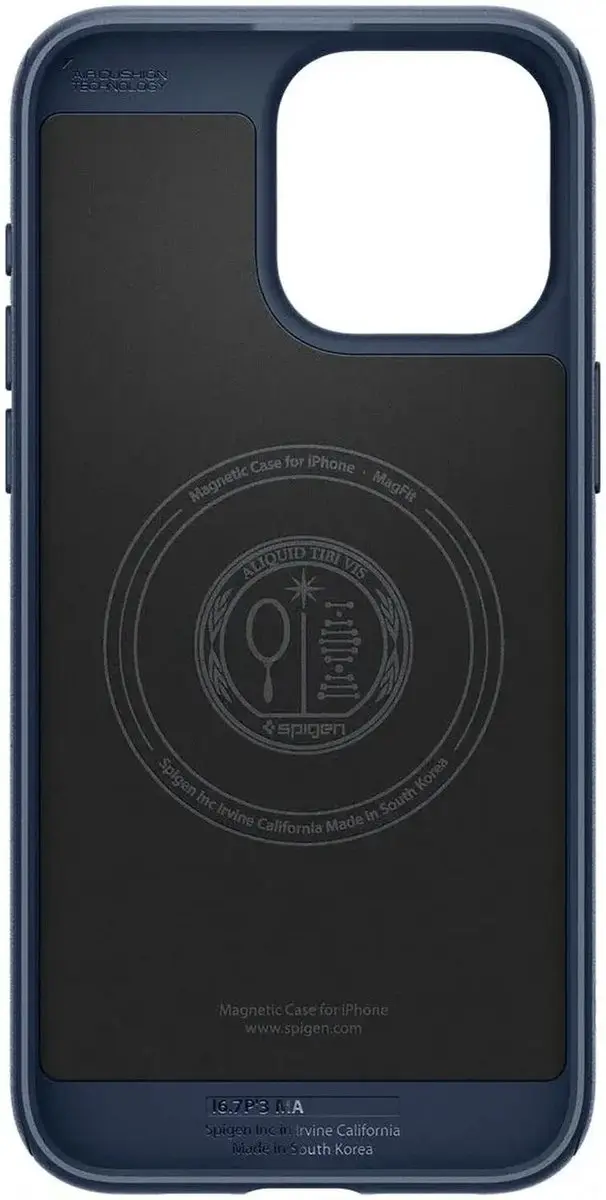 Spigen Mag Armor Hoesje iPhone 15 Pro Max - Blauw - afbeelding 6 van 6