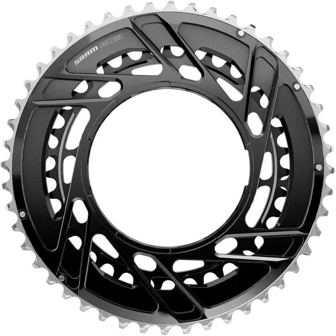 SRAM Force E1 AXS 2x12s Kettingblad - 48/35t Zilver - afbeelding 2 van 2