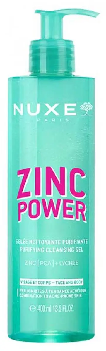 Nuxe Zinc Power Zuiverende Reinigingsgel 400ml