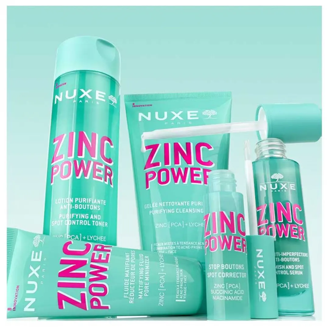 Nuxe Zinc Power Zuiverende Reinigingsgel 400ml - afbeelding 2 van 5