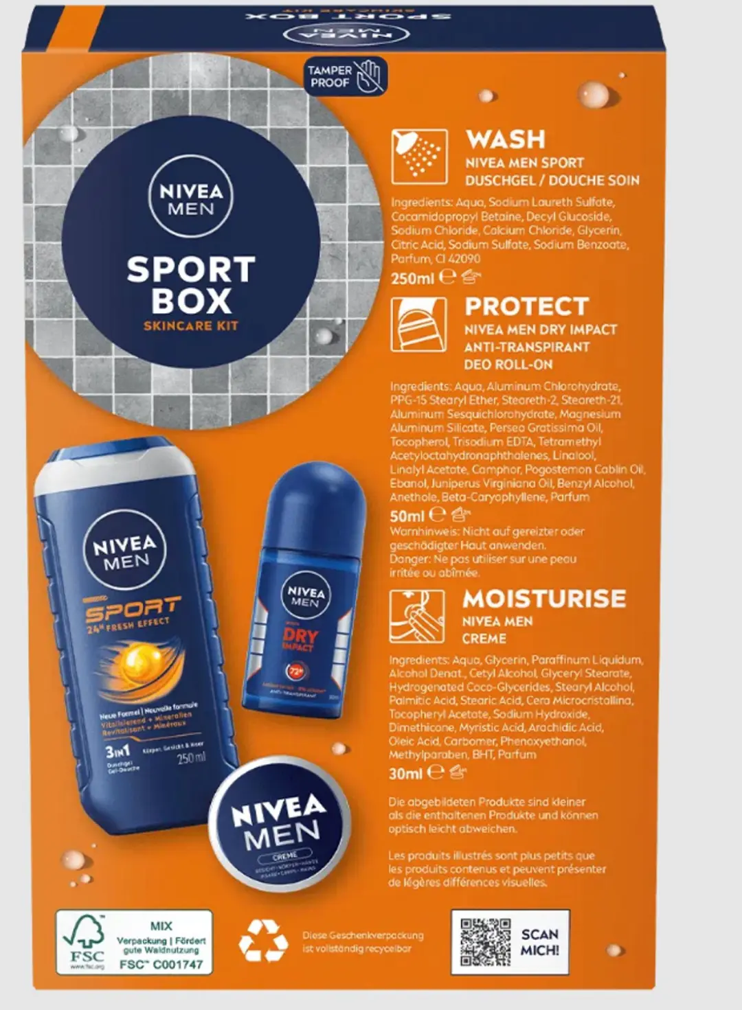 NIVEA MEN Sport Geschenkset - 3 Stuks - afbeelding 2 van 6
