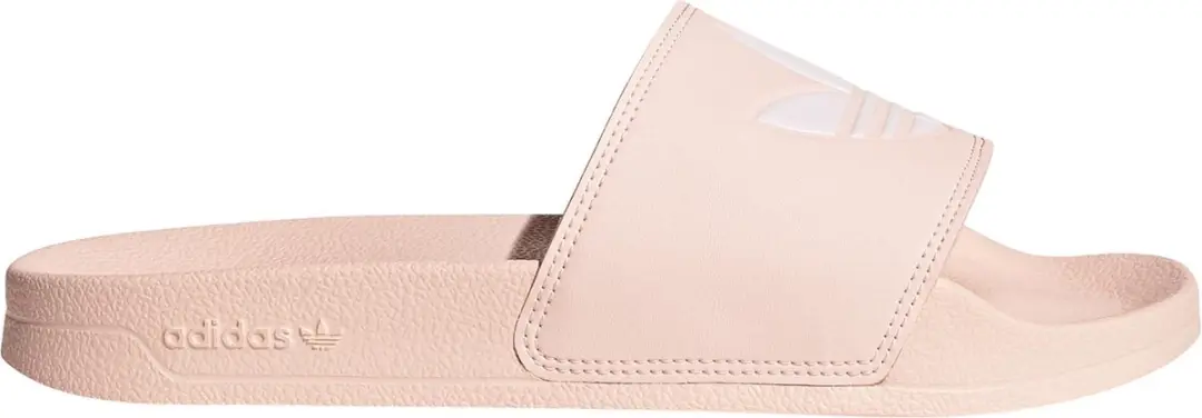 adidas Slippers - Maat 39 - Vrouwen - lichtroze/lichtoranje - wit