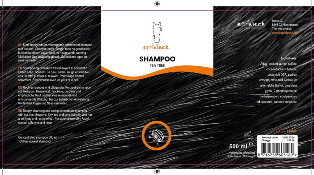 Epplejeck Tea Tree Shampoo 500ml - afbeelding 2 van 3