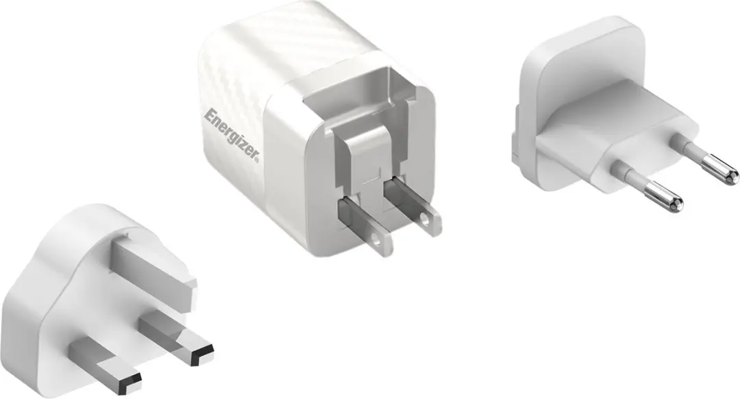 Energizer A20MUWH Multi Plug Oplader Reisstekker (US, UK, EU)
