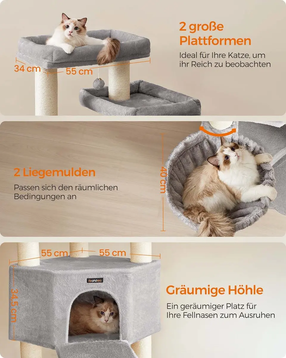 Songmics PCT008G01 Grote Kattenboom - 186cm - afbeelding 2 van 6