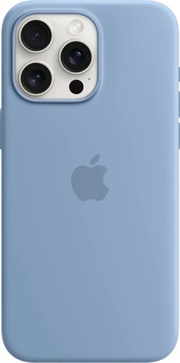 Apple iPhone 15 Pro Max Siliconenhoesje MT1Y3ZM/A - Winter Blue