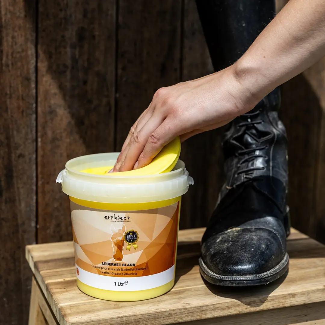 Epplejeck Leather Care Spons Geel - afbeelding 2 van 5