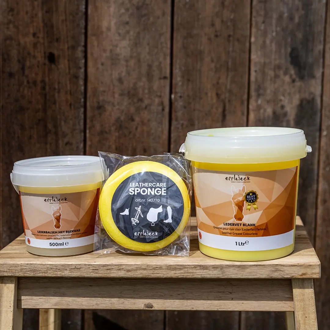Epplejeck Leather Care Spons Geel - afbeelding 3 van 5