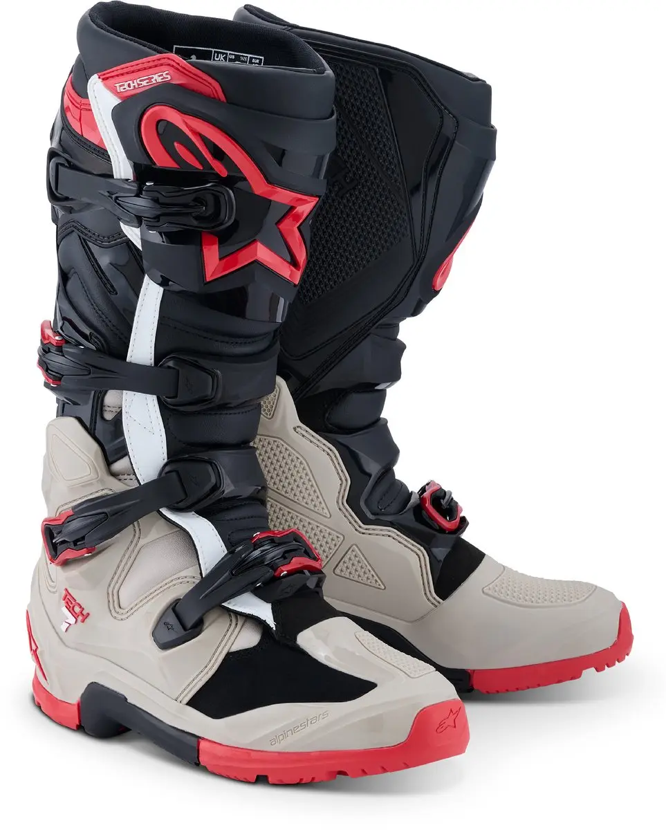 Alpinestars Tech 7 Enduro 2026 Motorcrosslaarzen - Rood/Zwart/Grijs