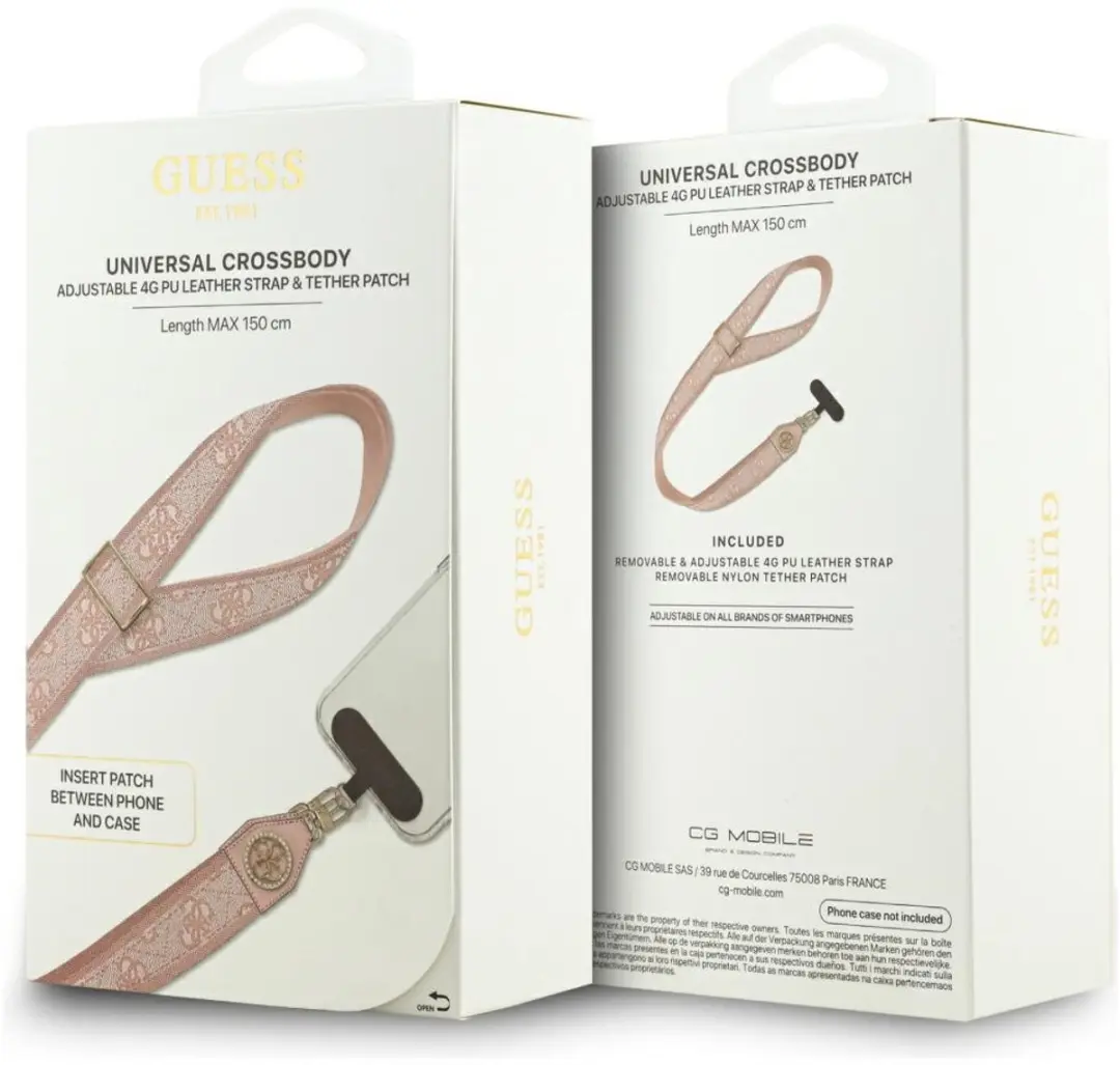 Guess 4G Sleutelkoord - Roze - afbeelding 5 van 6