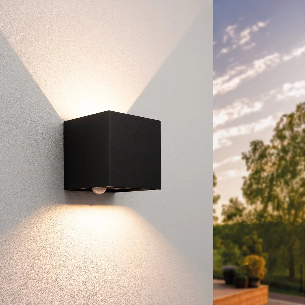 LEDVION LED Wandlamp met Sensor 2x3W 3000K