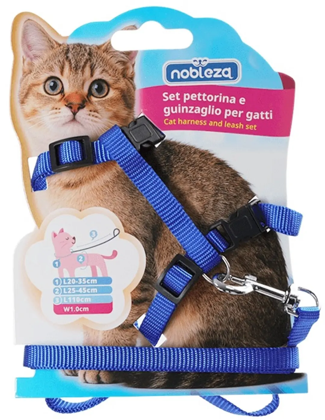 Nobleza Kattentuigje Blauw - afbeelding 4 van 4