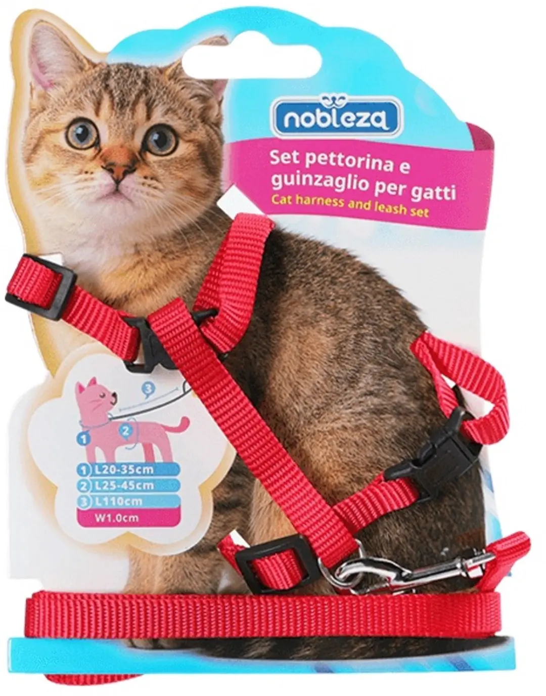 Nobleza Kattentuigje Rood - afbeelding 4 van 4