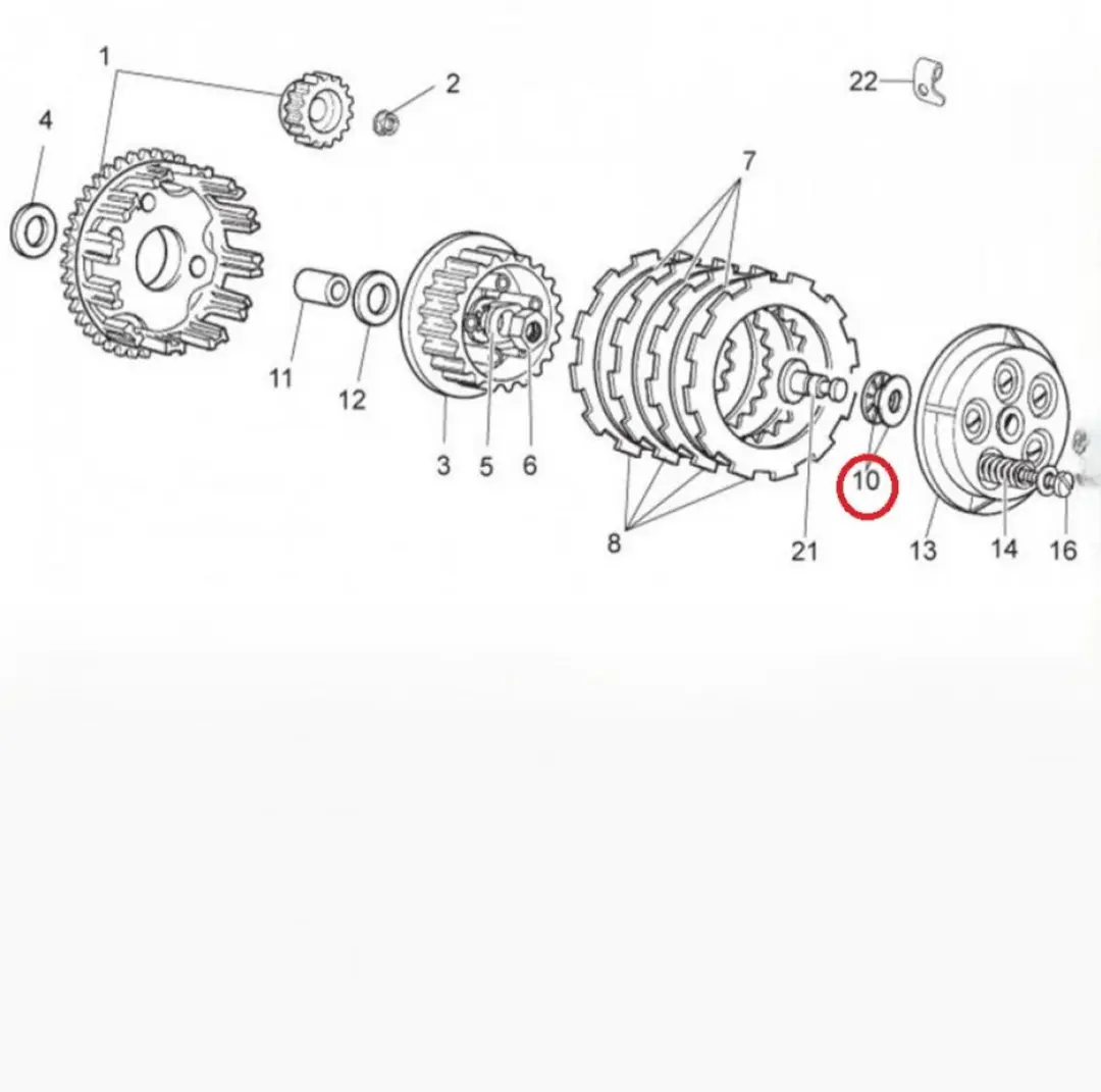 Pièce moteur diverse origine pour Moto Aprilia 125 RS 4T ABS EURO4 2017 à 2025