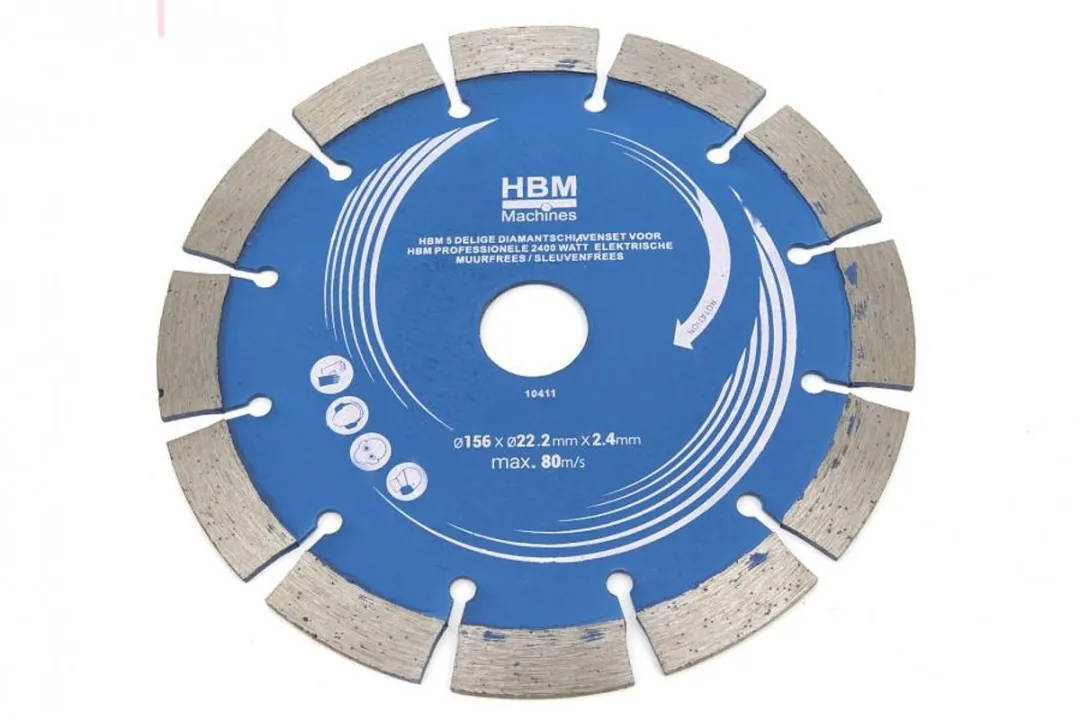 HBM Machines 5-delige 156mm Diamantschijvenset - 22,2mm as - 5 Stuks - afbeelding 6 van 6