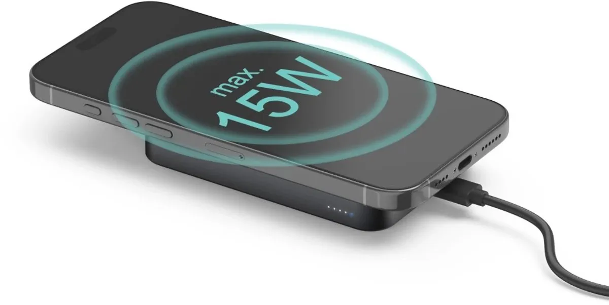 Hama Powerbank 10000mAh Qi2 - Antraciet - afbeelding 6 van 6