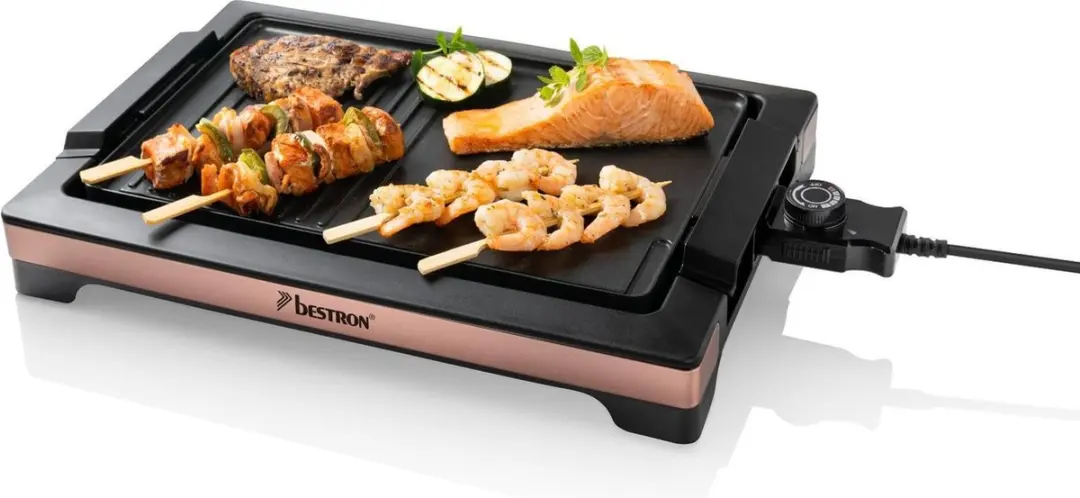 Bestron Tafelgrill ABBQ2000CO 2000 W koperkleurig