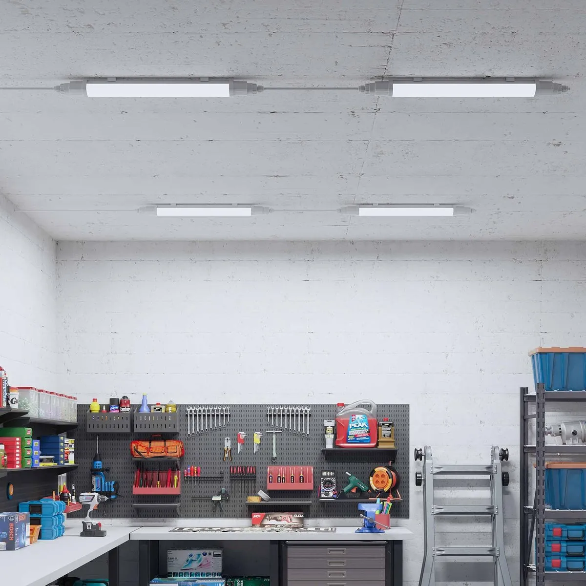 LEDVION 16x LED Armatuur 60cm 12W - 1440 Lumen Wit - afbeelding 4 van 6