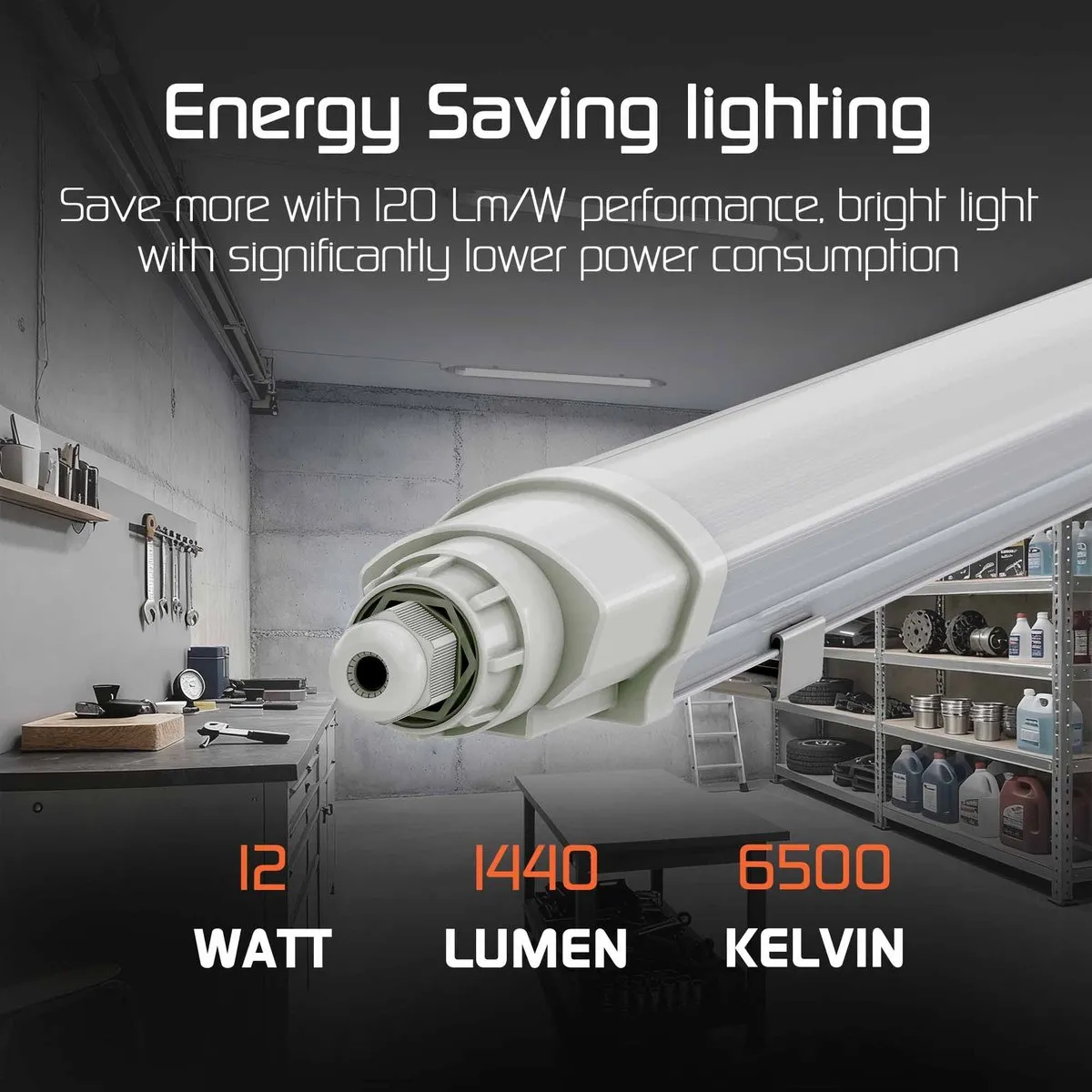 LEDVION 16x LED Armatuur 60cm 12W - 1440 Lumen Wit - afbeelding 6 van 6