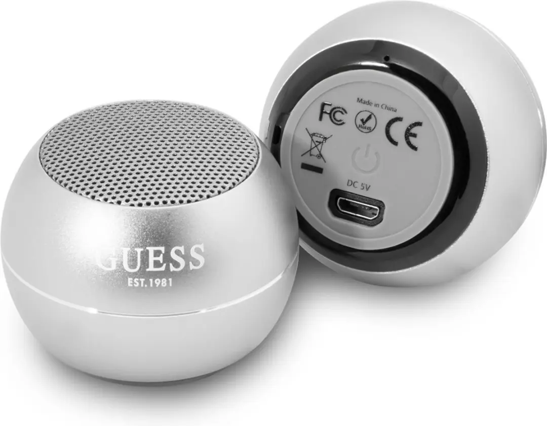Guess Mini Bluetooth Speaker 3W - Grijs - afbeelding 3 van 5