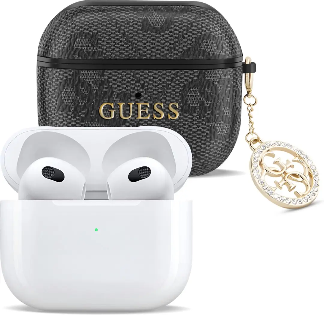 Guess Airpods 3 4G Script Hoesje - Zwart - afbeelding 5 van 6