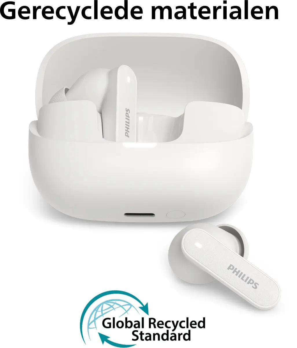 Philips TAT3000WT/00 True Wireless Headset - Wit - afbeelding 2 van 6