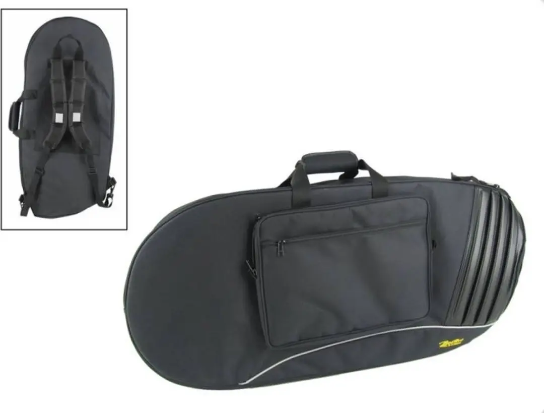 Boston gigbag voor euphonium, zwart cordura, 25 mm gevoerd, met riemen en access
