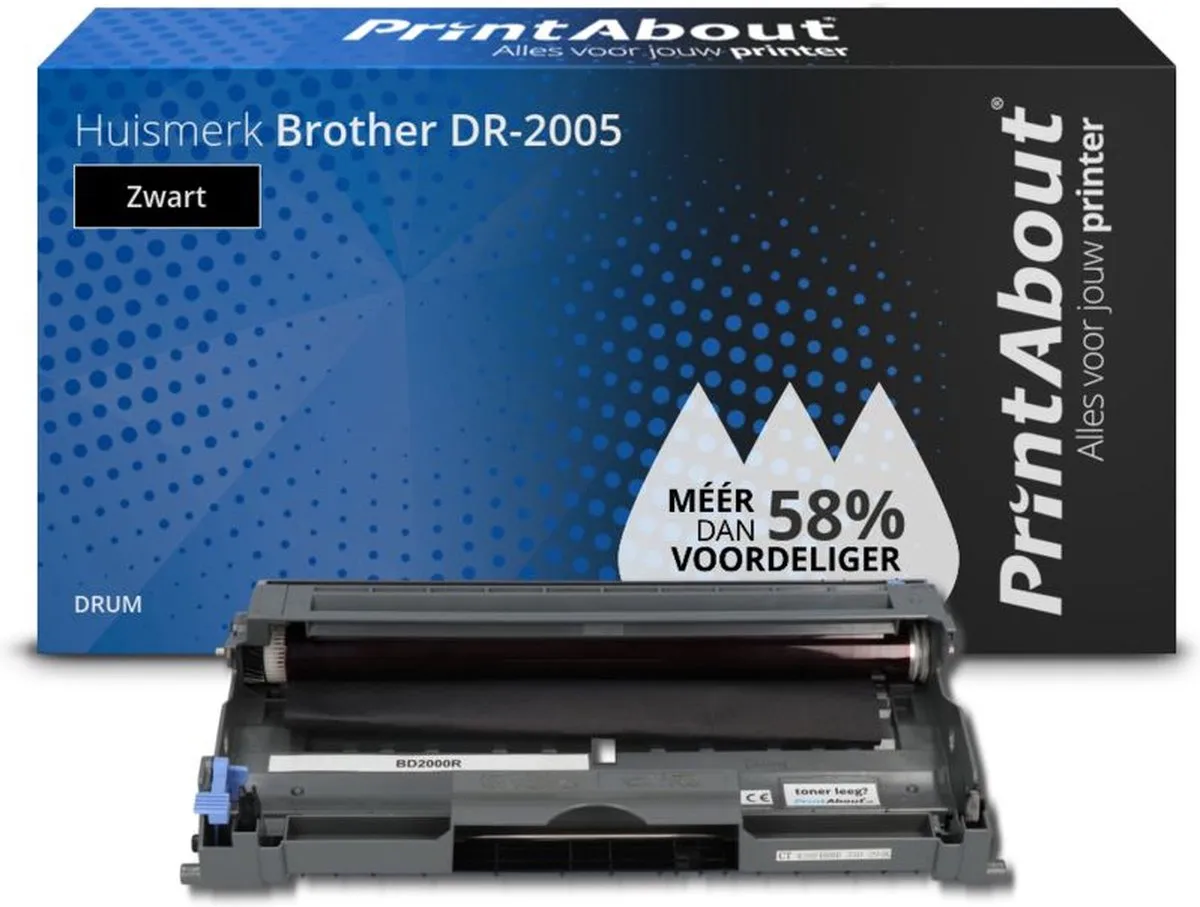 PrintAbout Brother DR-2005 Drum - Zwart