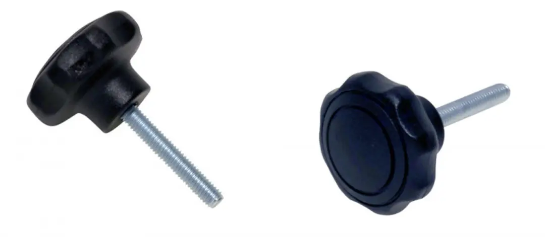 Sterknopschroef met Draadeind M10x20mm Zwart