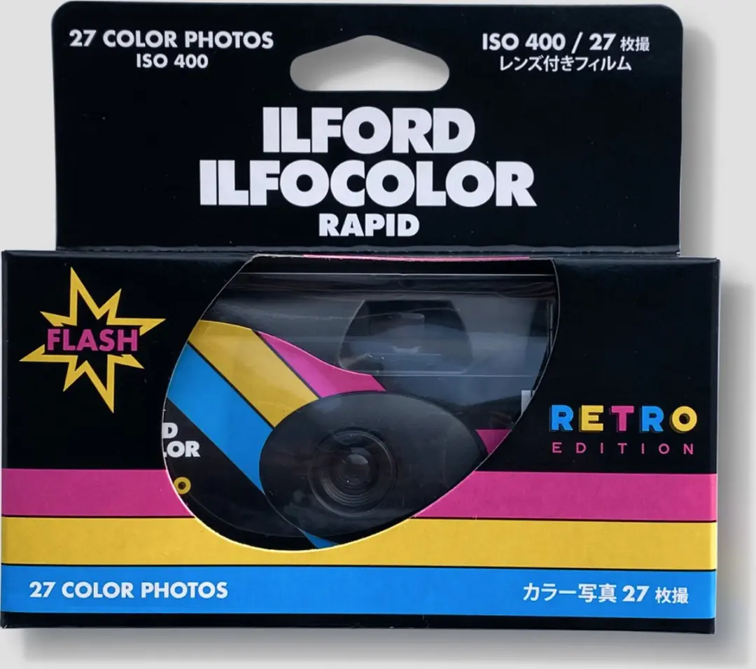 Ilford Ilfocolor Rapid retro Wegwerpcamera ISO 400