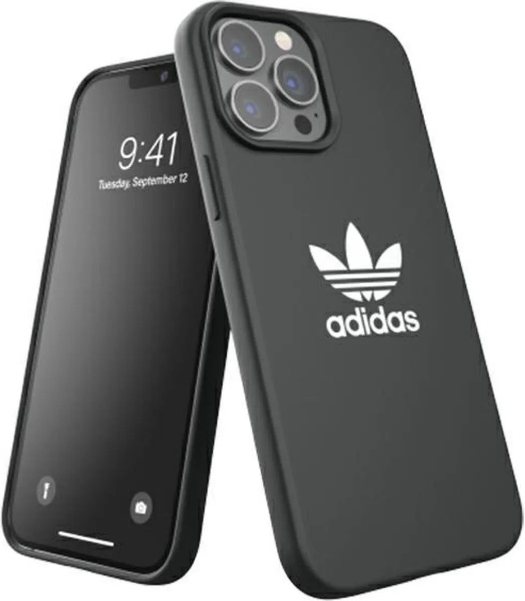 Adidas Silicone Back Case iPhone 13 Pro Max - Zwart